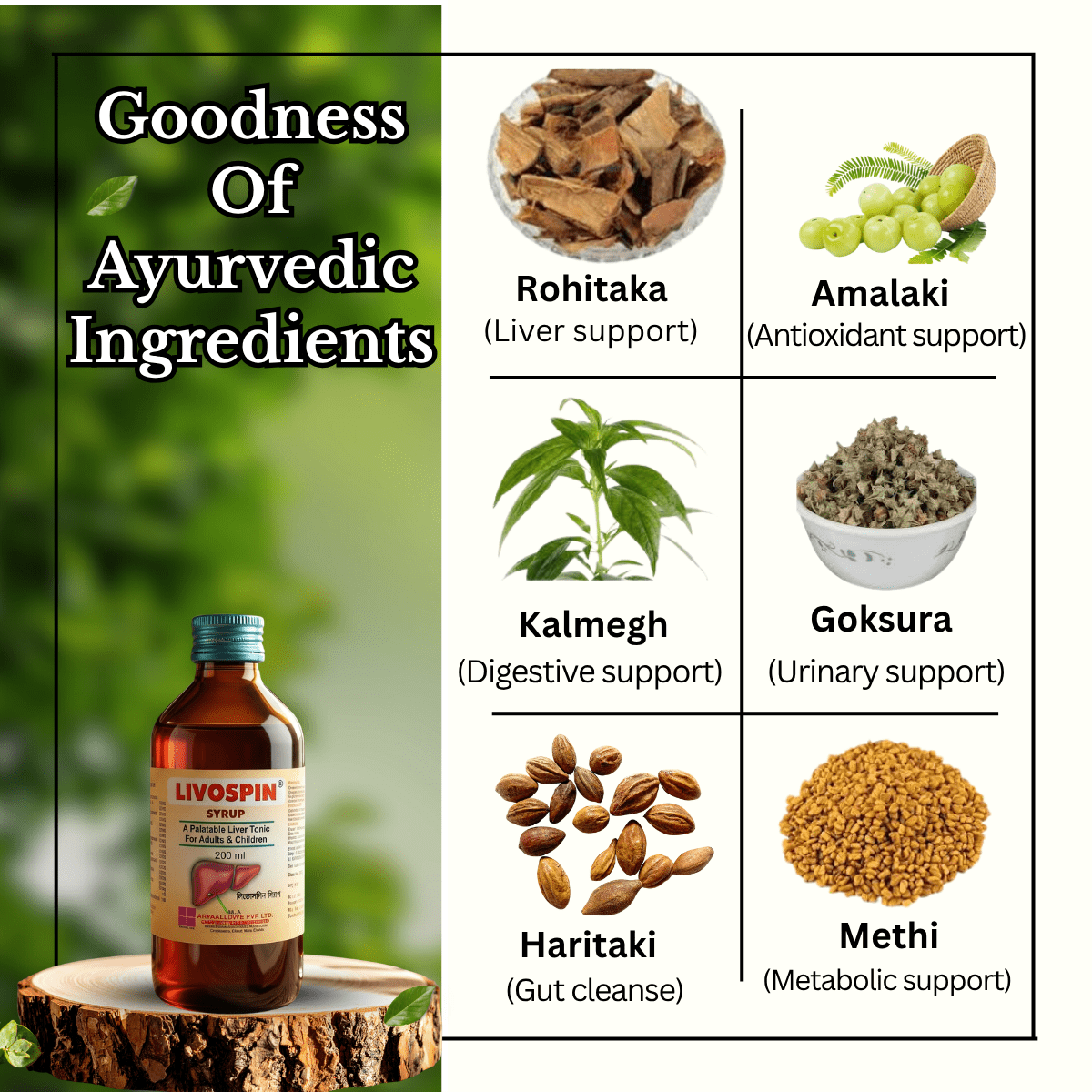 Ayurvedic Livospin Syrup & The Fatty Liver Capsule for fatty Liver combo | 200ml + 30 Caps | Combo Pack - HEALTH AIM PHARMACY
