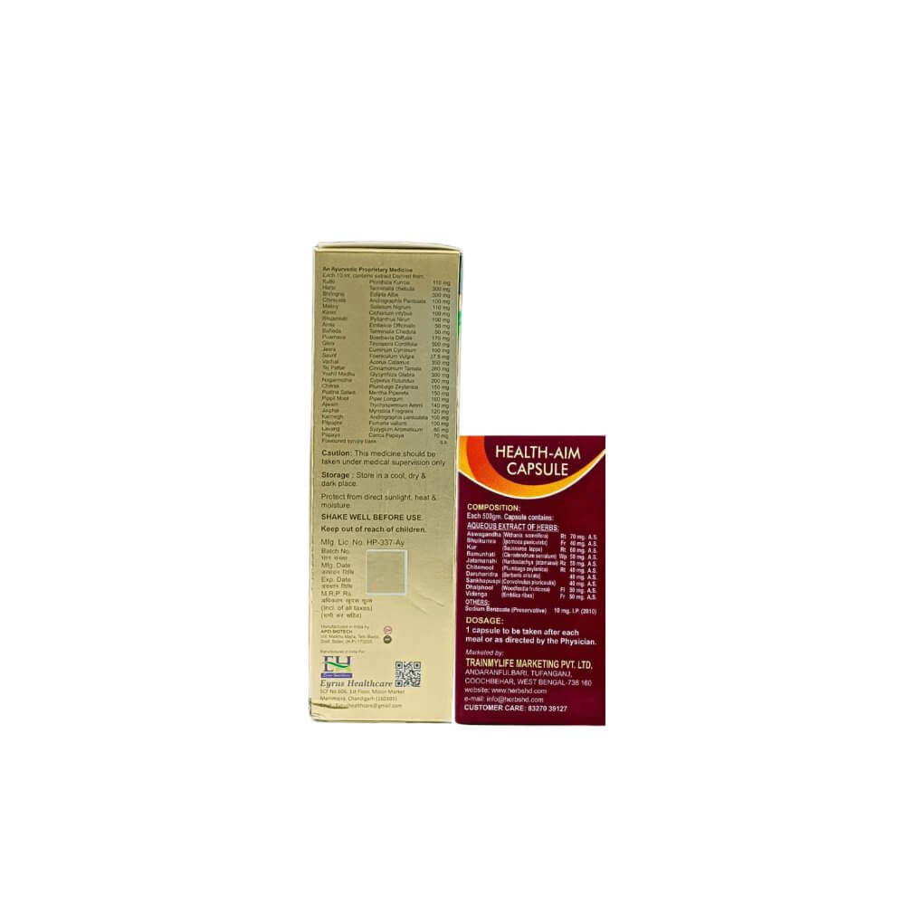 Ayurvedic Livsun Liver Tonic & Health - Aim Capsule boosts immunity - HEALTH AIM PHARMACY