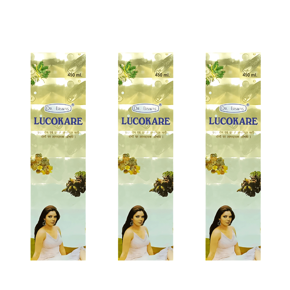 Ayurvedic Lucokare Syrup Pack Of 3 - HEALTH AIM PHARMACY