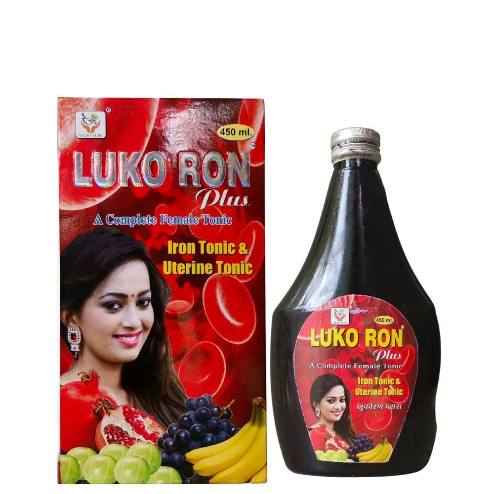 Ayurvedic LUKO RON Plus Tonic 450ml. (pack of 2) - HEALTH AIM PHARMACY