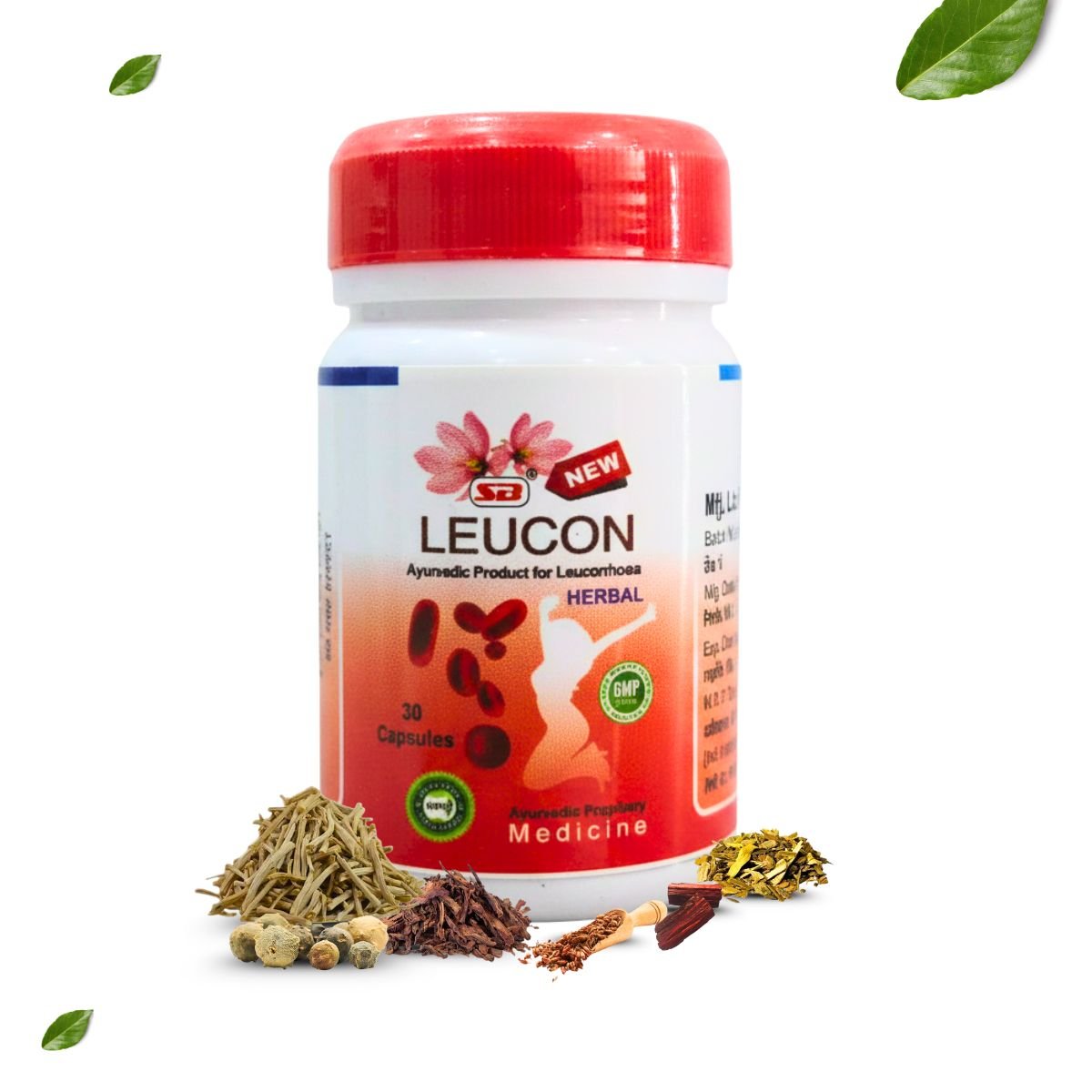 Ayurvedic LUKOSUDHA Uterine Tonic (FREE 10Caps) & LEUCON Capsules | 450ml + 30 Caps | Combo Pack - HEALTH AIM PHARMACY
