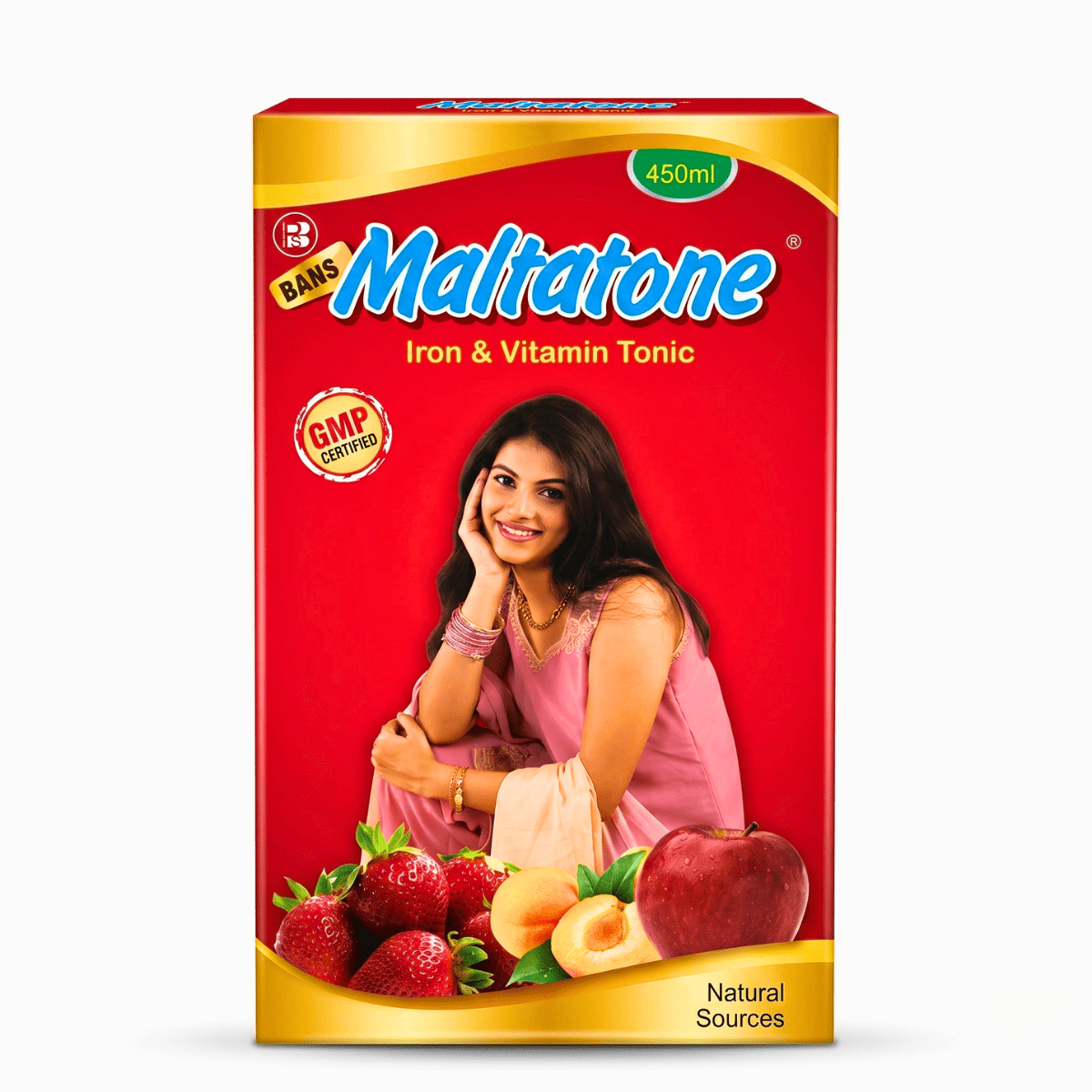 Ayurvedic Maltatone Syrup | Iron, Vitamins & Protein Health Tonic | Supports Appetite, Energy & Overall Wellness | Herbal Nutritional Supplement | Pack Of 2 - HEALTH AIM PHARMACY