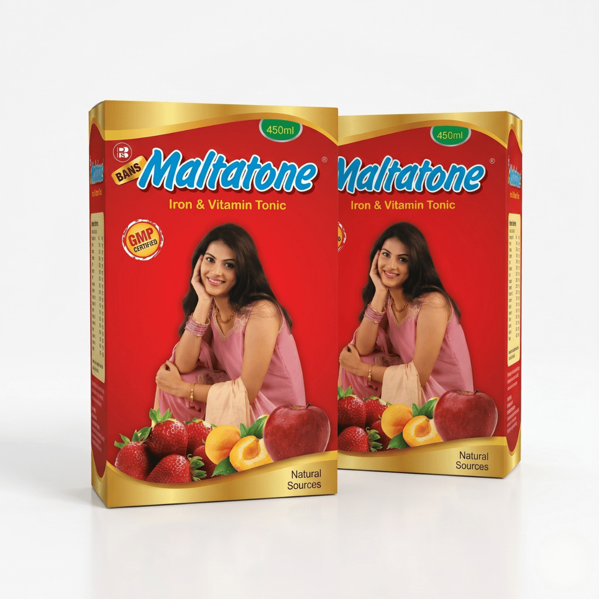 Ayurvedic Maltatone Syrup | Iron, Vitamins & Protein Health Tonic | Supports Appetite, Energy & Overall Wellness | Herbal Nutritional Supplement | Pack Of 2 - HEALTH AIM PHARMACY