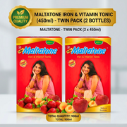 Ayurvedic Maltatone Syrup | Iron, Vitamins & Protein Health Tonic | Supports Appetite, Energy & Overall Wellness | Herbal Nutritional Supplement | Pack Of 2 - HEALTH AIM PHARMACY