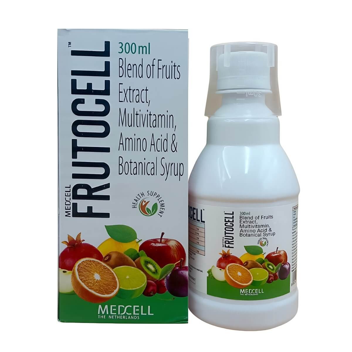 Ayurvedic Medcell Frutocell Syrup for Multivitamin, improves immunity (Pack of 2) - HEALTH AIM PHARMACY