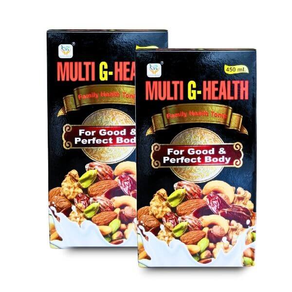 Ayurvedic Multi G - Health Tonic Weight gainer 450ml.(pack of 2) - HEALTH AIM PHARMACY