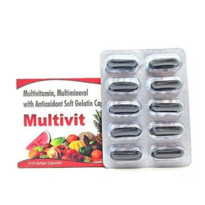 Ayurvedic Multivit 10 Capsule for Boosts immunity (pack of 3) - HEALTH AIM PHARMACY