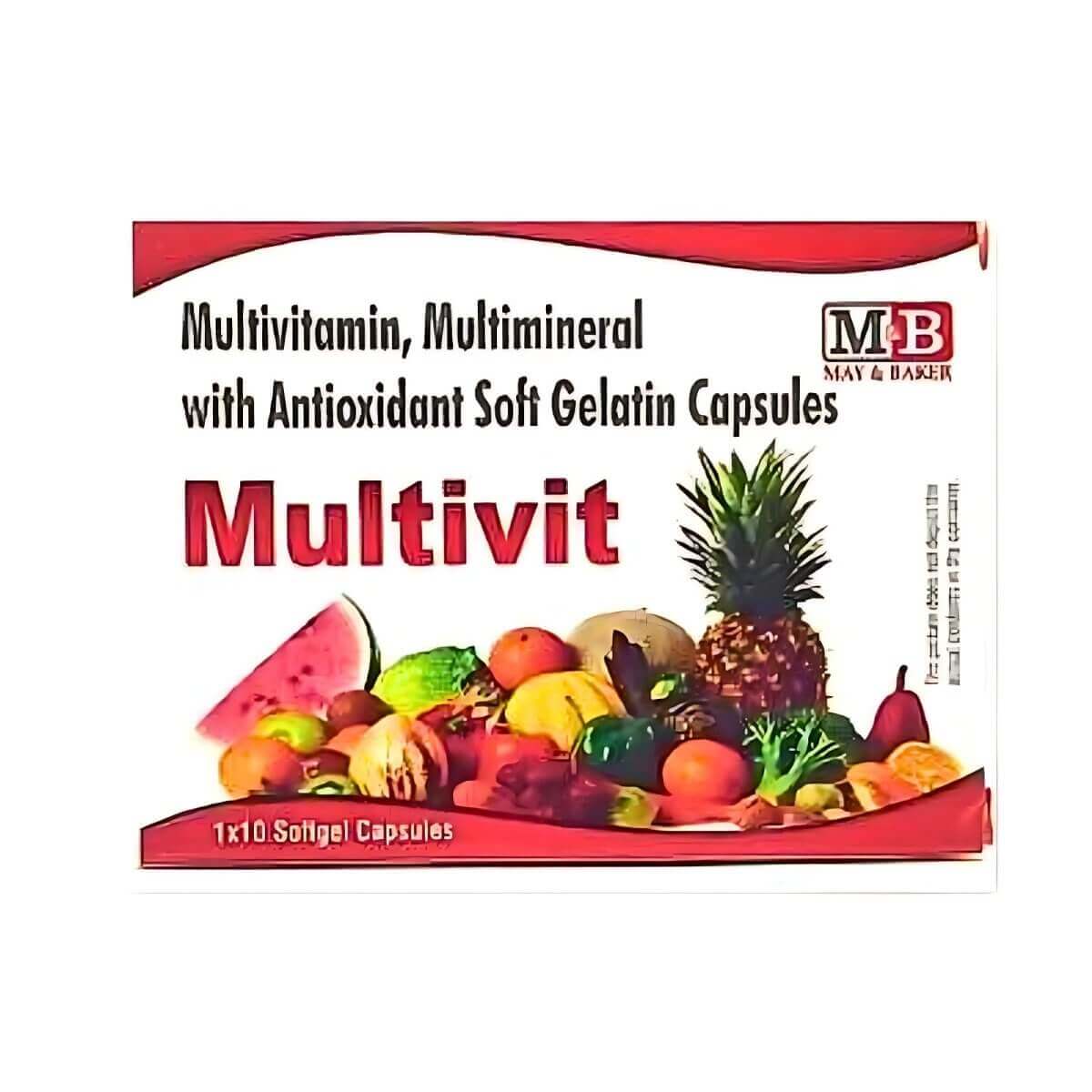 Ayurvedic Multivit 10 Capsule for Boosts immunity (pack of 3) - HEALTH AIM PHARMACY