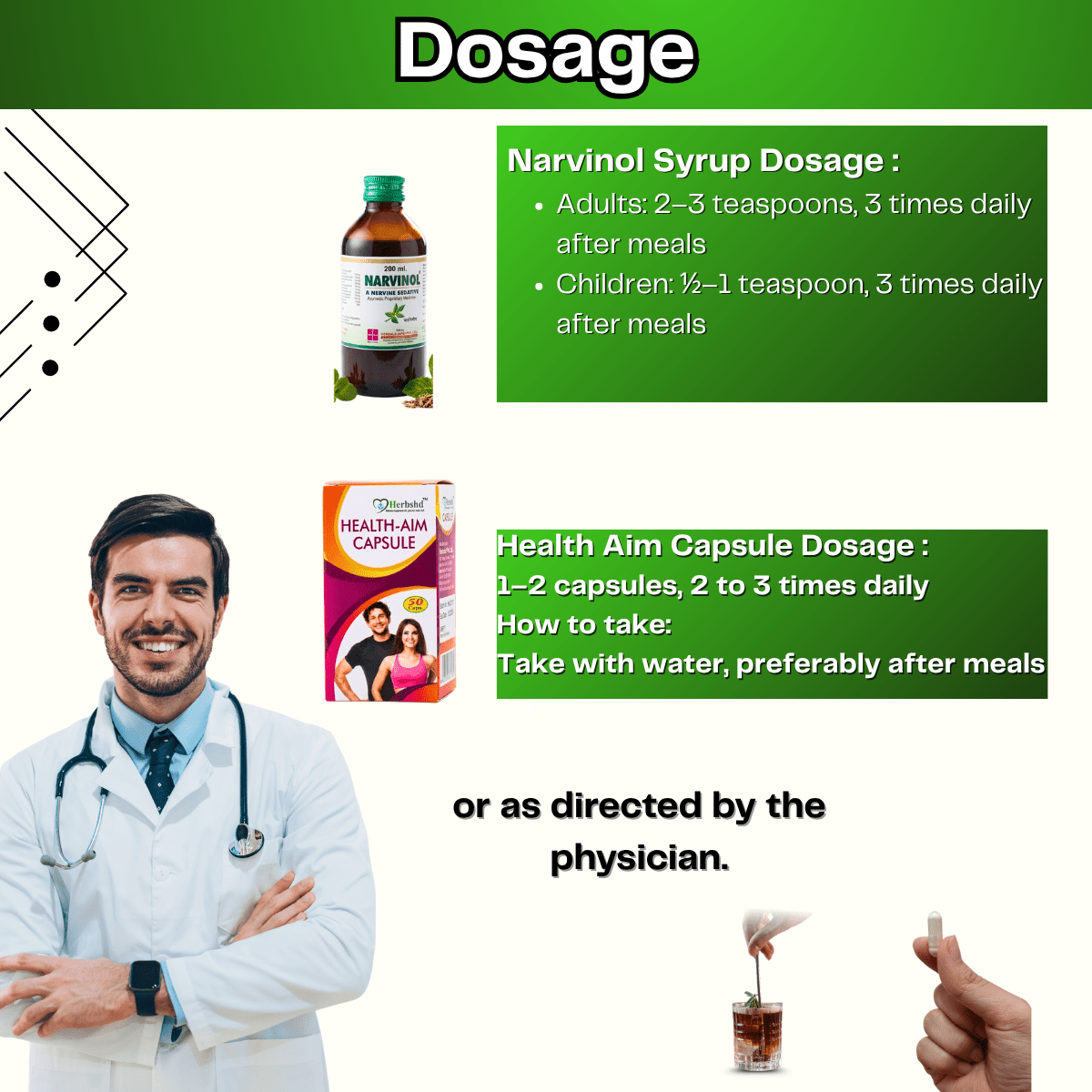 Ayurvedic Narvinol Syrup & Health Aim Capsule Combo | 200ml + 50Caps | Combo Pack - HEALTH AIM PHARMACY