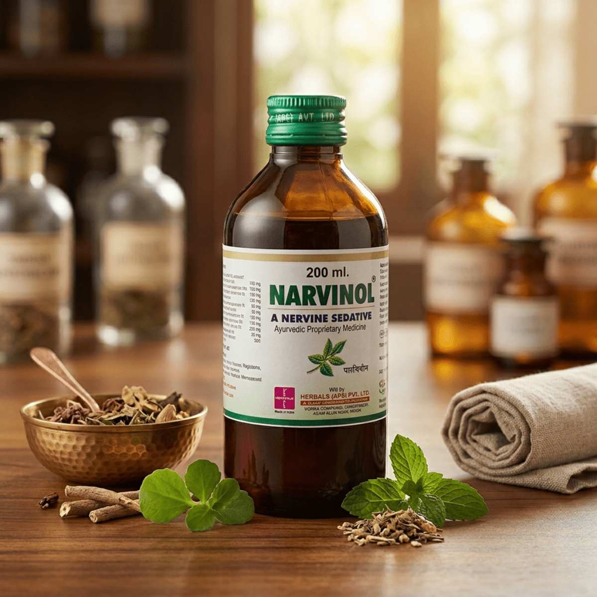 Ayurvedic Narvinol Syrup & Health Aim Capsule Combo | 200ml + 50Caps | Combo Pack - HEALTH AIM PHARMACY