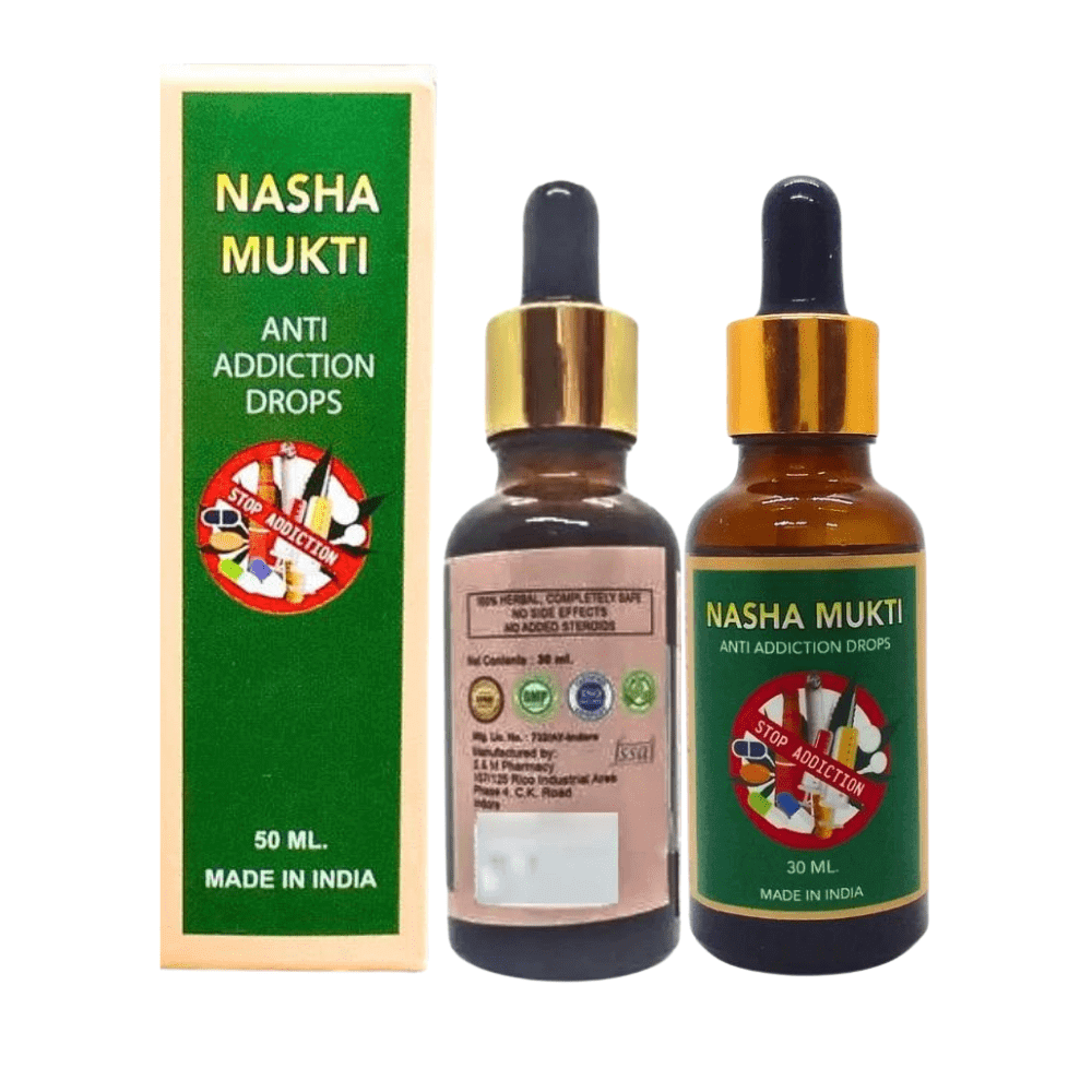 Ayurvedic Nasha Mukti Capsules & Nasha Mukti Drops (combo pack) - HEALTH AIM PHARMACY