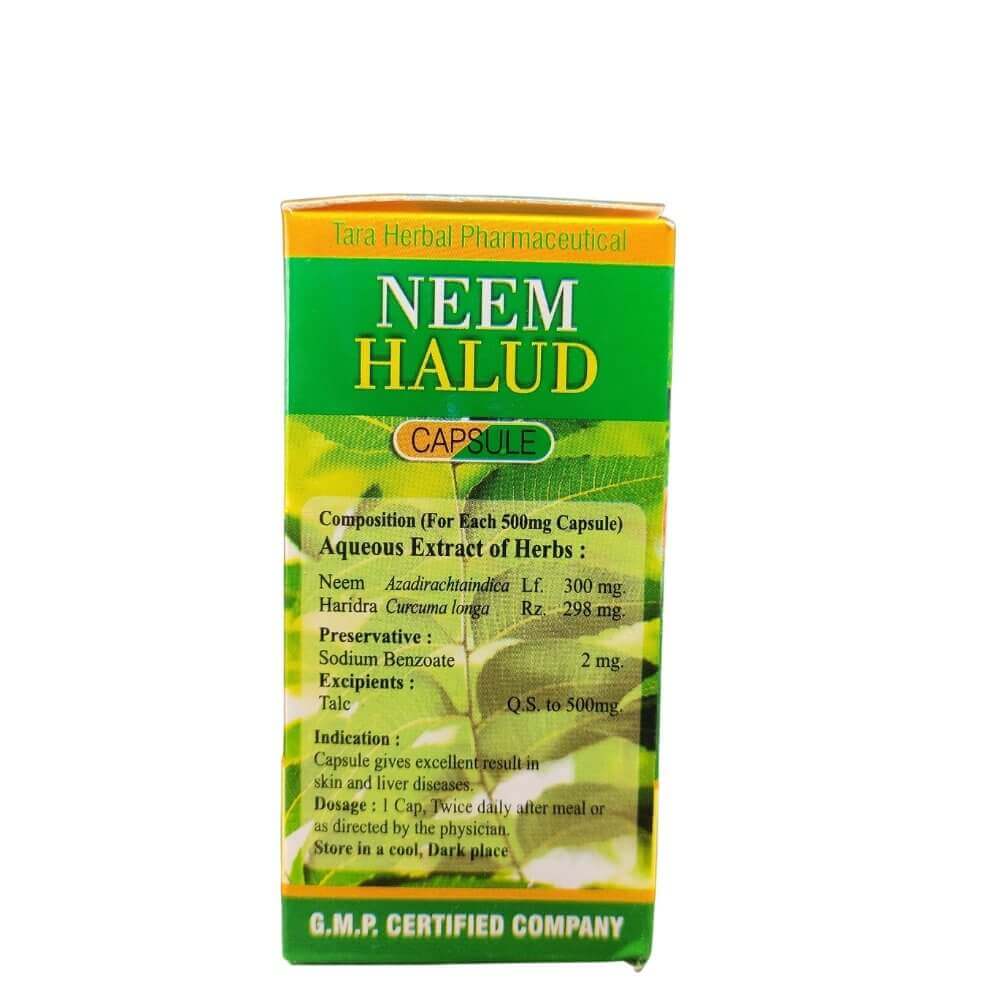 Ayurvedic Neem Halud 50 Capsules (pack of 2) - HEALTH AIM PHARMACY