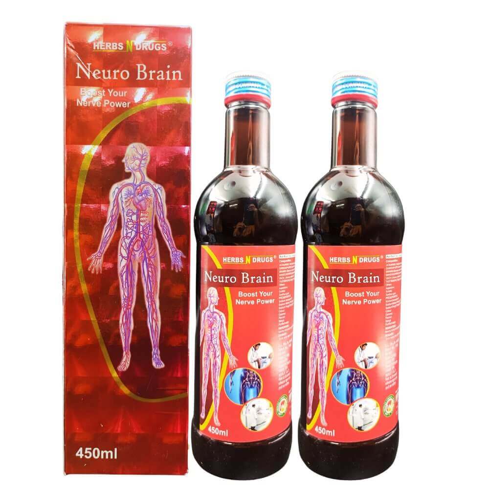 Ayurvedic Neuro Brain Syrup (PACK OF 2) - HEALTH AIM PHARMACY