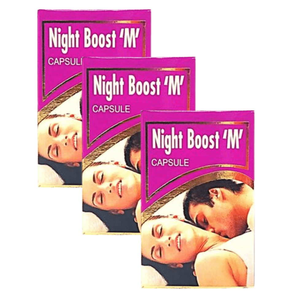 Ayurvedic Night Boost M Capsule( Pack of 3) - HEALTH AIM PHARMACY