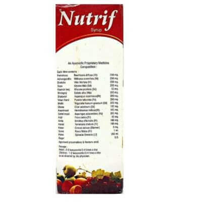 Ayurvedic Nutrif Syrup 200ml(pack of 2) - HEALTH AIM PHARMACY