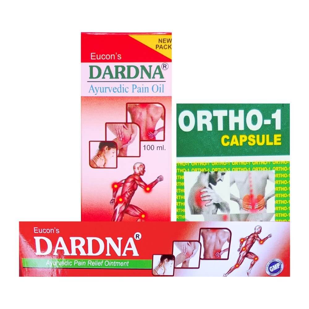 Ayurvedic Ortho - 1 Capsule + Dardna Oil & Oinment Combo pack - HEALTH AIM PHARMACY