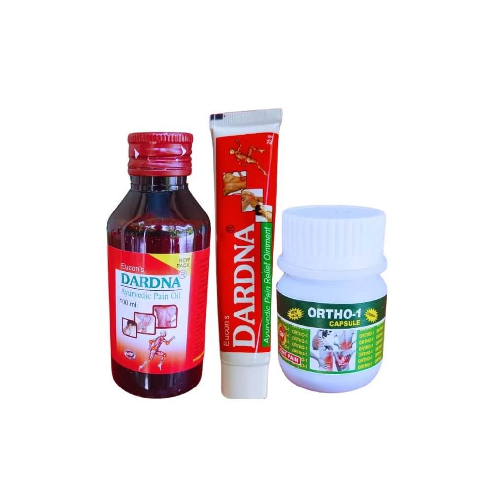 Ayurvedic Ortho - 1 Capsule + Dardna Oil & Oinment Combo pack - HEALTH AIM PHARMACY