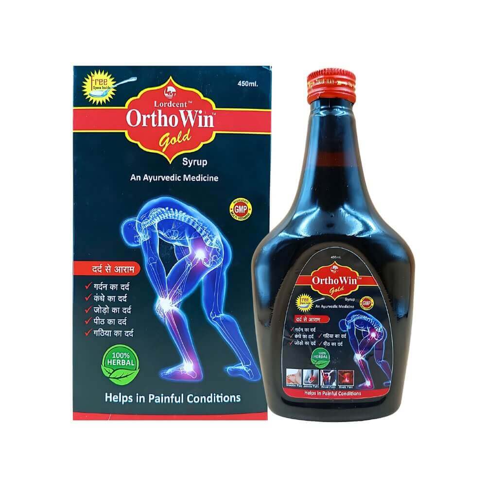 AYURVEDIC Ortho Win Gold Syrup For Pain Relief - HEALTH AIM PHARMACY