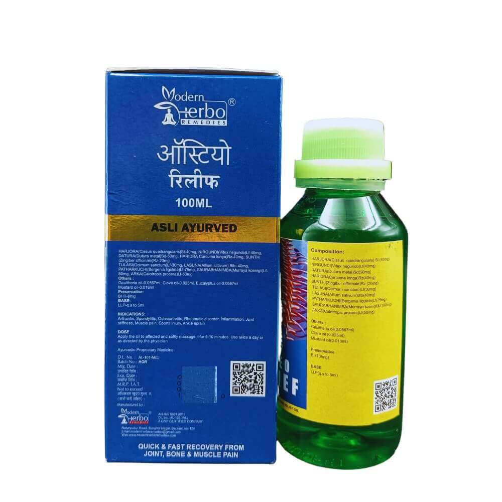 Ayurvedic Osteo Relief oil (PACK OF 3) - HEALTH AIM PHARMACY