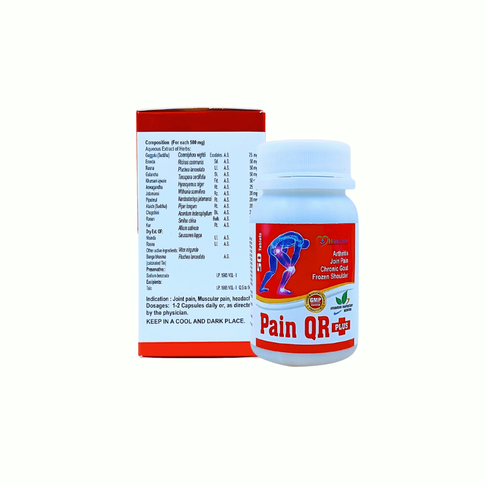 Ayurvedic PAIN QR PLUS capsule best medicine for chronic gout(pack of 2) - HEALTH AIM PHARMACY