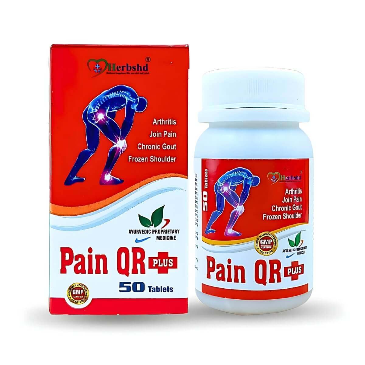 Ayurvedic Pain QR Plus Tablets for muscle pain & chronic pain (Pack Of 2) - HEALTH AIM PHARMACY