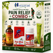 Ayurvedic Pain Relief Combo: Paralitol Oil and Pain QR Plus Capsule & Arnica Gel Combo | 200ml + 50Caps + 25g - HEALTH AIM PHARMACY