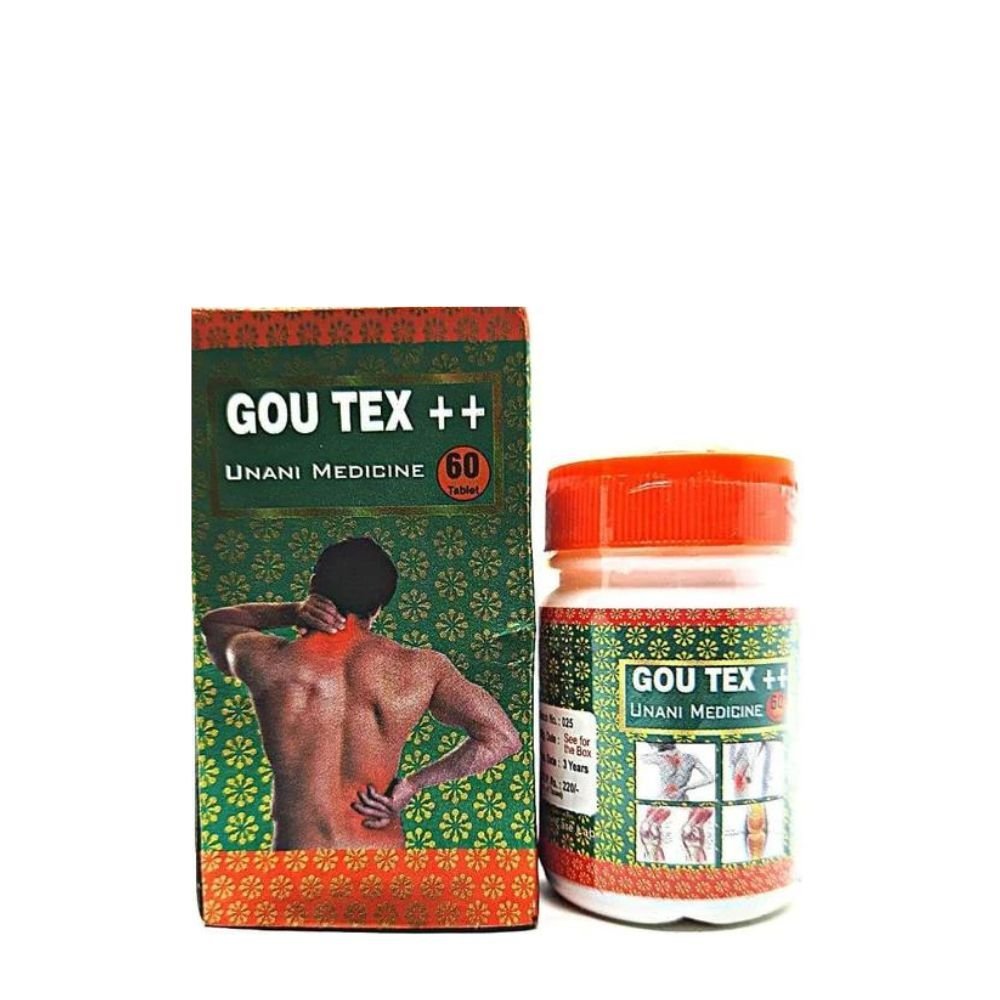 Ayurvedic Pain Reliever Gou Tex++ Tablets 60's (pack of 2) - HEALTH AIM PHARMACY