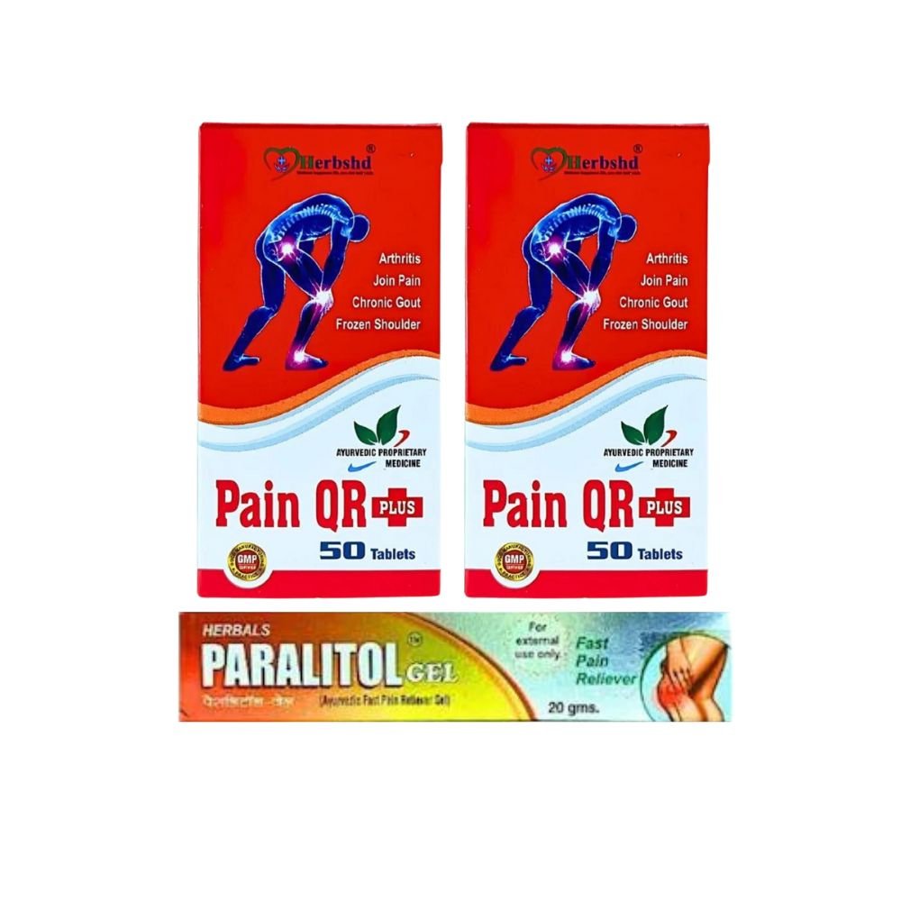 Ayurvedic Paralitol Gel - 1 & pain QR plus tablet (Pack of 2) - HEALTH AIM PHARMACY