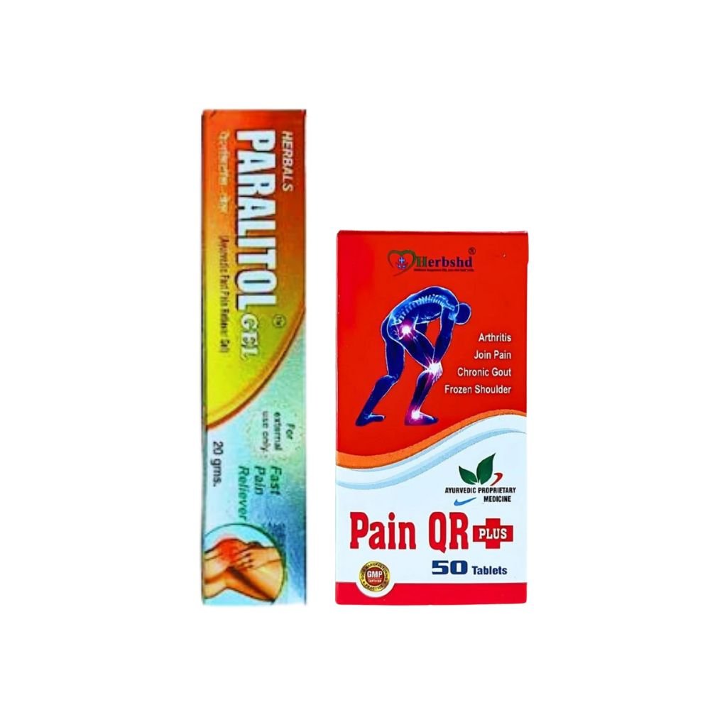 Ayurvedic Paralitol Gel - 1 & pain QR plus tablet (Pack of 2) - HEALTH AIM PHARMACY