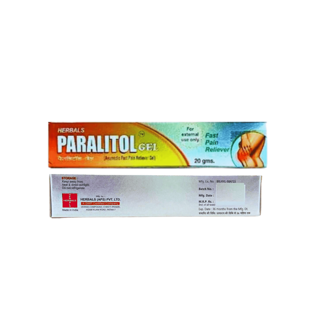 Ayurvedic Paralitol Gel - 1 & pain QR plus tablet (Pack of 2) - HEALTH AIM PHARMACY