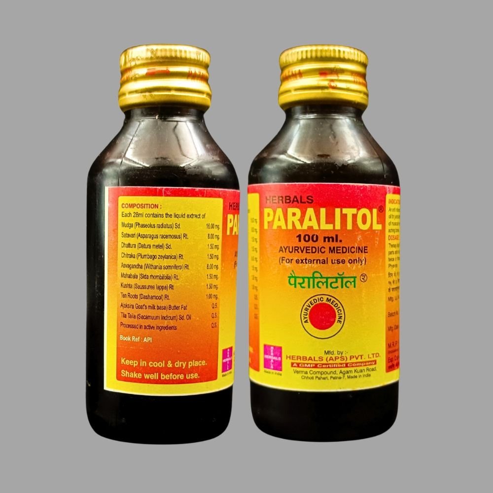 Ayurvedic Paralitol oil 100ml (PACK OF - 5) - HEALTH AIM PHARMACY
