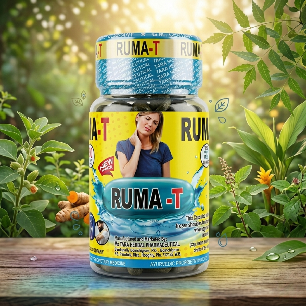 Ayurvedic paralitol Oil + Gel & Ruma - T Capsule Combo | 200ml + 20g + 30 Caps | Combo Pack - HEALTH AIM PHARMACY