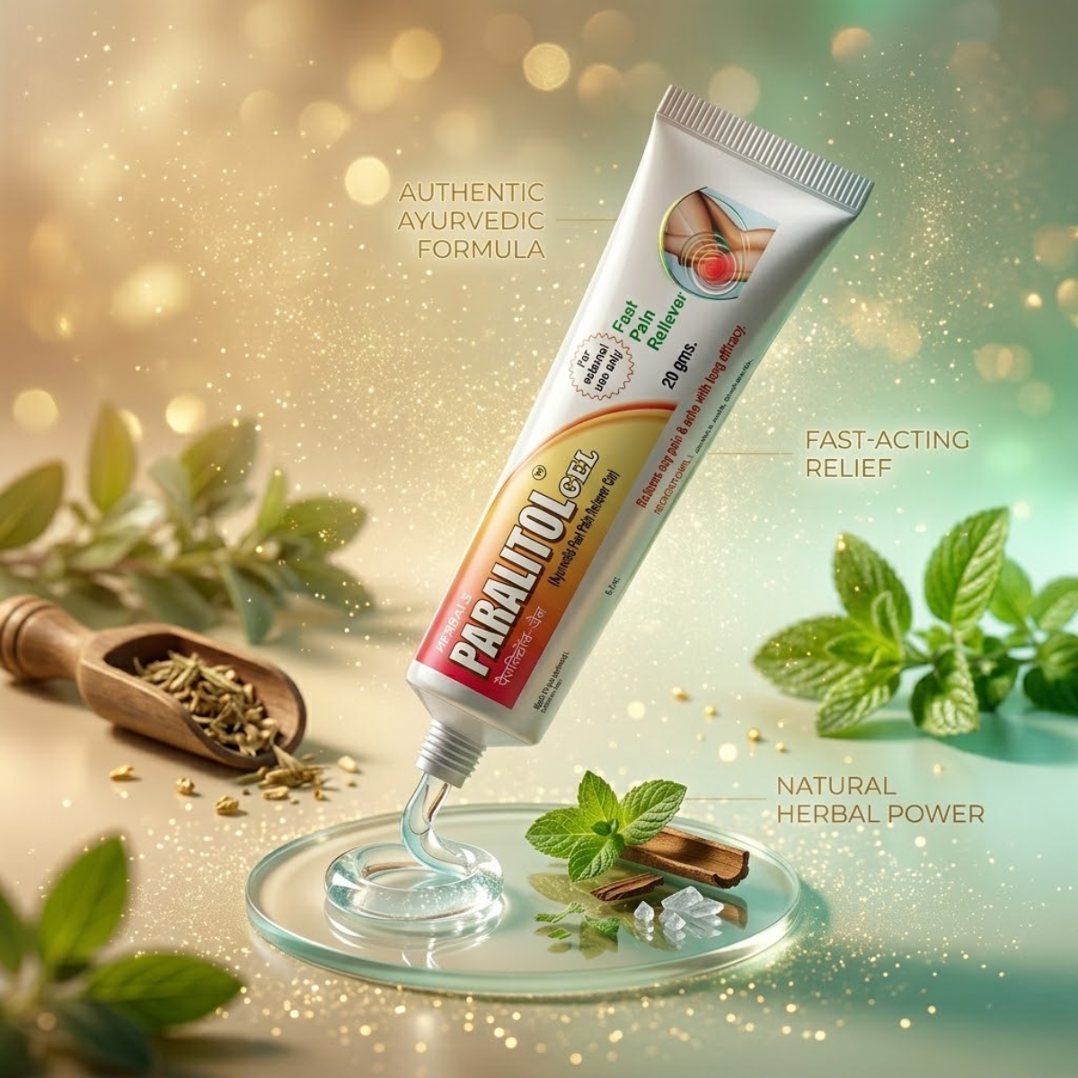 Ayurvedic paralitol Oil + Gel & Ruma - T Capsule Combo | 200ml + 20g + 30 Caps | Combo Pack - HEALTH AIM PHARMACY