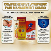 Ayurvedic Paralitol Oil + Paralitol Gel and Pain QR Plus Capsule Combo | 100ml + 20g + 50Caps | Combo Pack - HEALTH AIM PHARMACY
