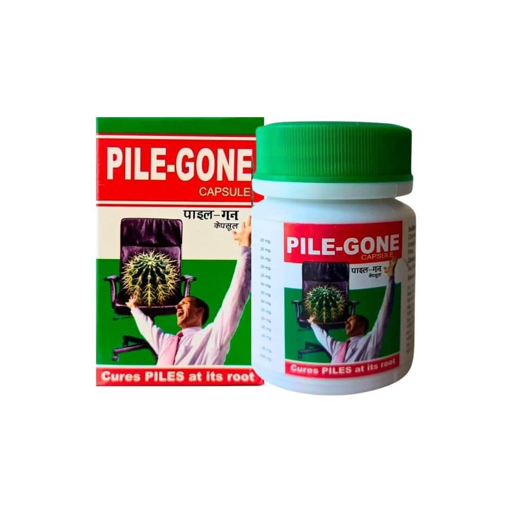 Ayurvedic Pile - gone Capsule & Pile - aust Oinment combo(pack of 2) - HEALTH AIM PHARMACY