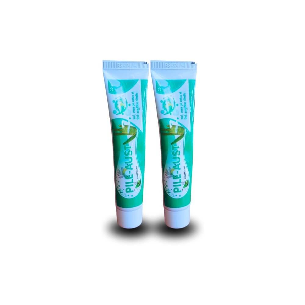 Ayurvedic Pile - gone Capsule & Pile - aust Oinment combo(pack of 2) - HEALTH AIM PHARMACY