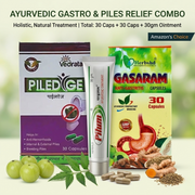 Ayurvedic Piledyge Capsule & Pilum Ointment & Gasaram Capsule Combo | 30Caps + 30gm + 30Caps | Combo Pack - HEALTH AIM PHARMACY