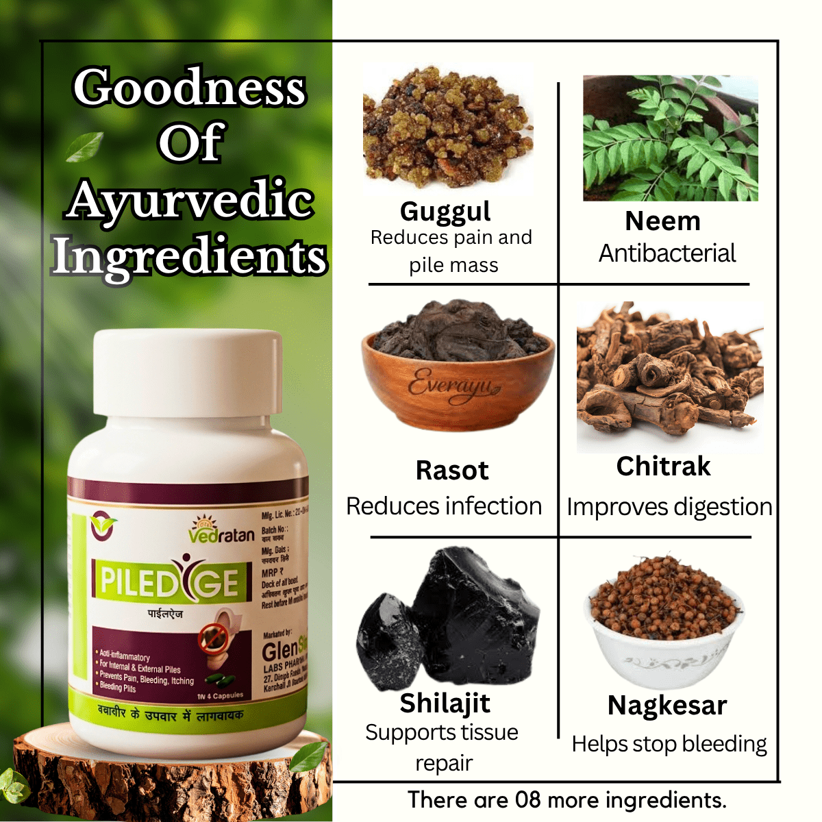 Ayurvedic Piledyge Capsule & Pilum Ointment & Gasaram Capsule Combo | 30Caps + 30gm + 30Caps | Combo Pack - HEALTH AIM PHARMACY