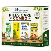 Ayurvedic Piles Combo Kit: Piles Cure Capsule, Astozyme Syrup, Pile - Aust Ointment & Gasaram Capsule | 50Caps + 200ml + 20gm + 30Caps - HEALTH AIM PHARMACY