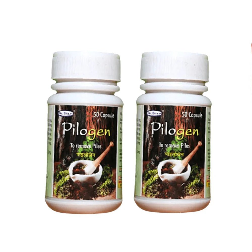 Ayurvedic Pilogen Capsule for Piles Care (pack of 2) - HEALTH AIM PHARMACY
