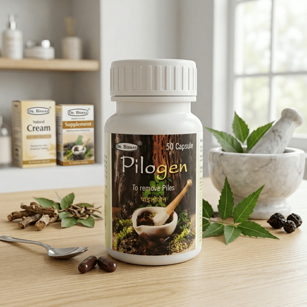 Ayurvedic Pilogen Capsule & Pilum Ointment Comno | 50Caps + 30gm | Combo Pack - HEALTH AIM PHARMACY