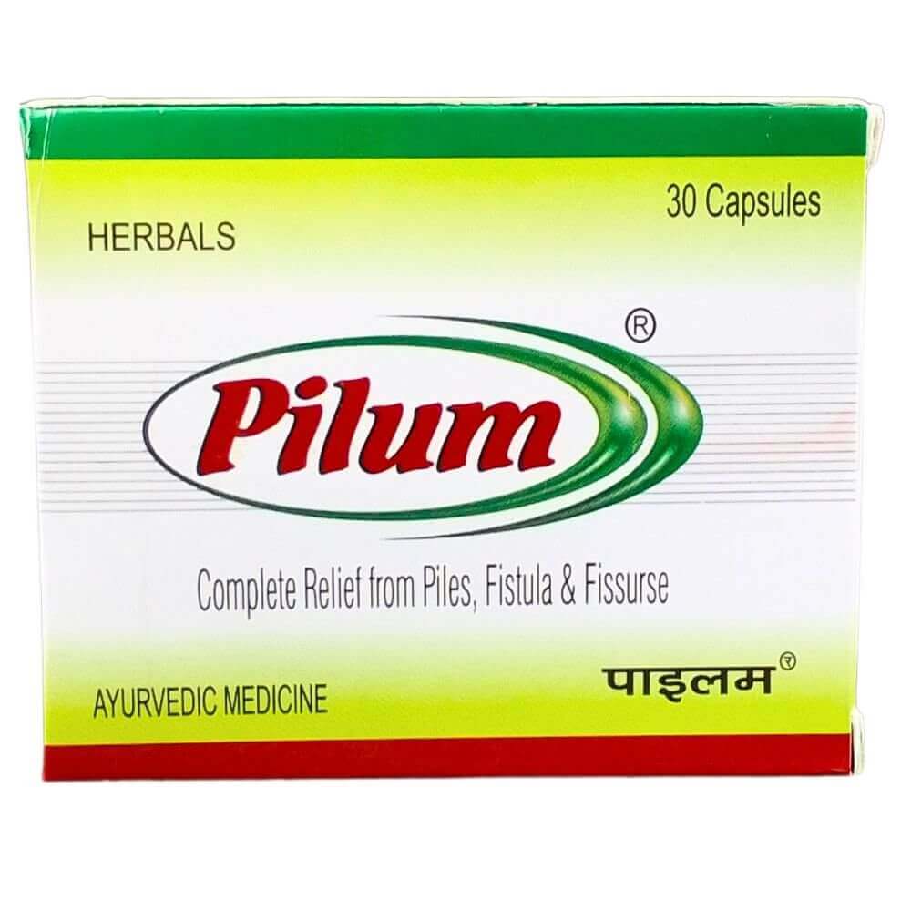 Ayurvedic Pilum Capsule and Gasaram Capsule & Pilum Ointment Combo | 30 Caps + 30 Caps + 30 gm | Combo Pack - HEALTH AIM PHARMACY