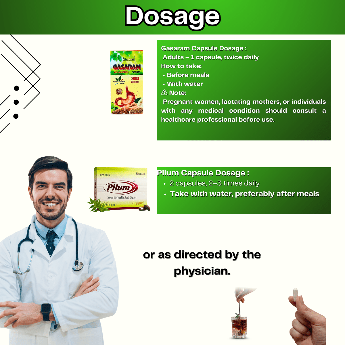 Ayurvedic Pilum Capsule and Gasaram Capsule & Pilum Ointment Combo | 30 Caps + 30 Caps + 30 gm | Combo Pack - HEALTH AIM PHARMACY