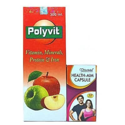 Ayurvedic Polyvit Syrup & Health Aim Capsule (Combo) - HEALTH AIM PHARMACY