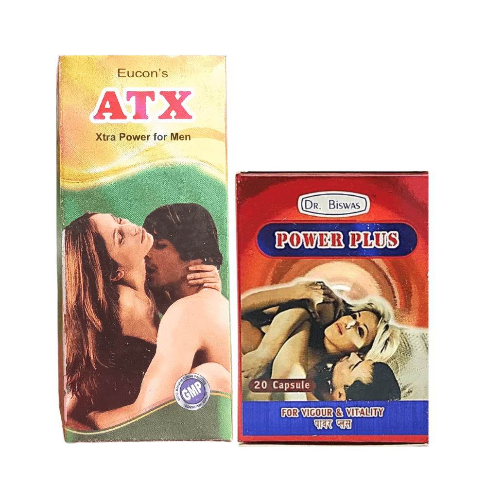 Ayurvedic Power Plus Capsule & ATX Powder (combo pack) - HEALTH AIM PHARMACY