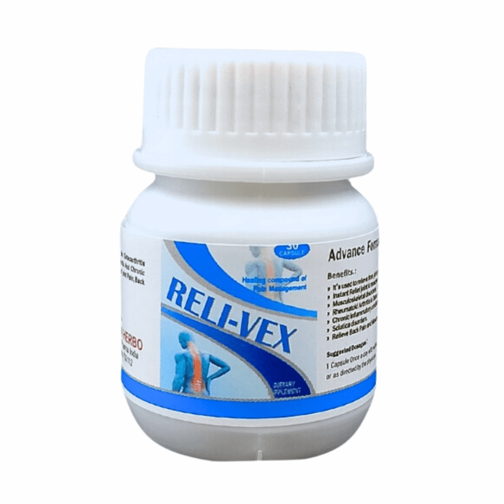 Ayurvedic Reli - vex 30capsule (Pack Of 2 ) - HEALTH AIM PHARMACY