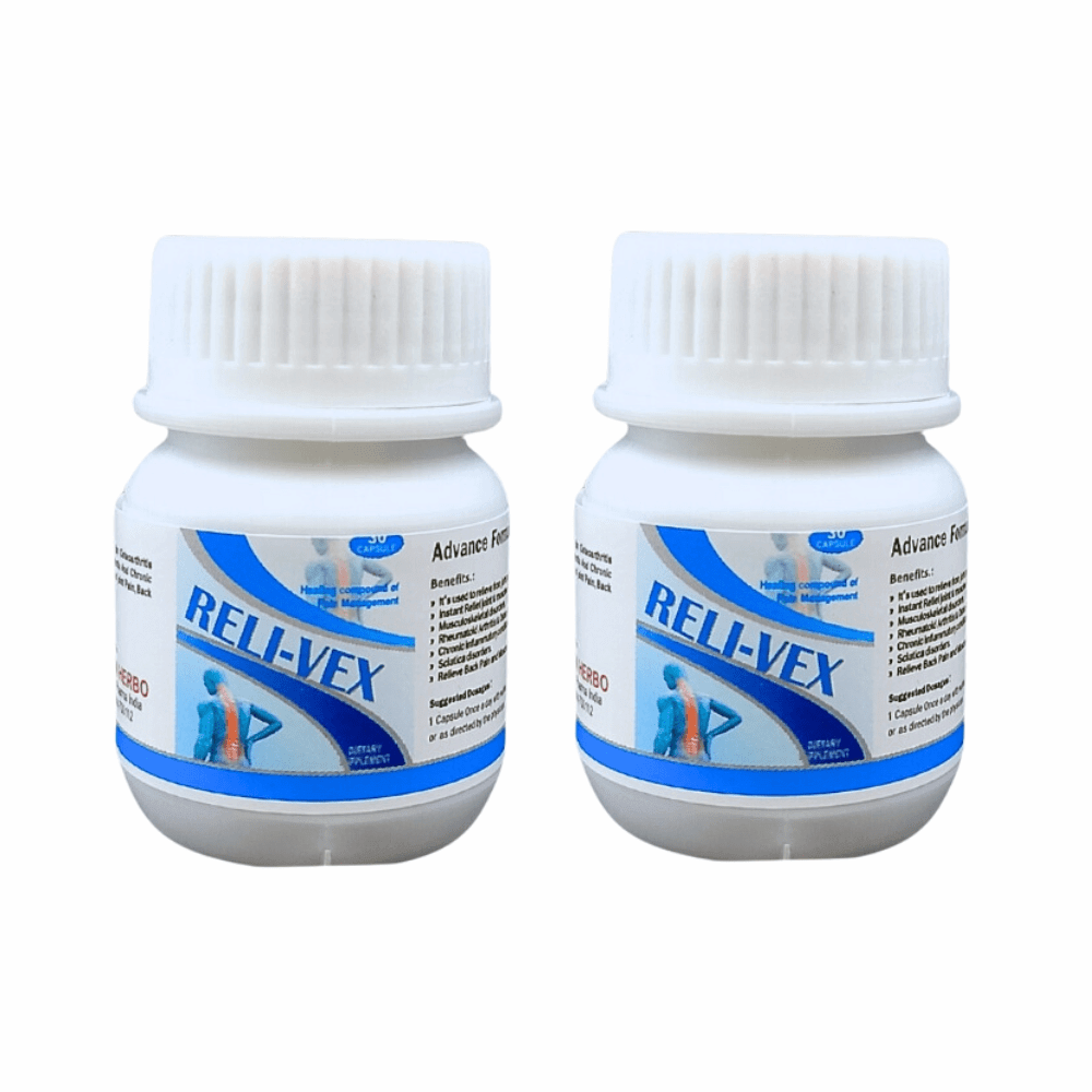 Ayurvedic Reli - vex 30capsule (Pack Of 2 ) - HEALTH AIM PHARMACY
