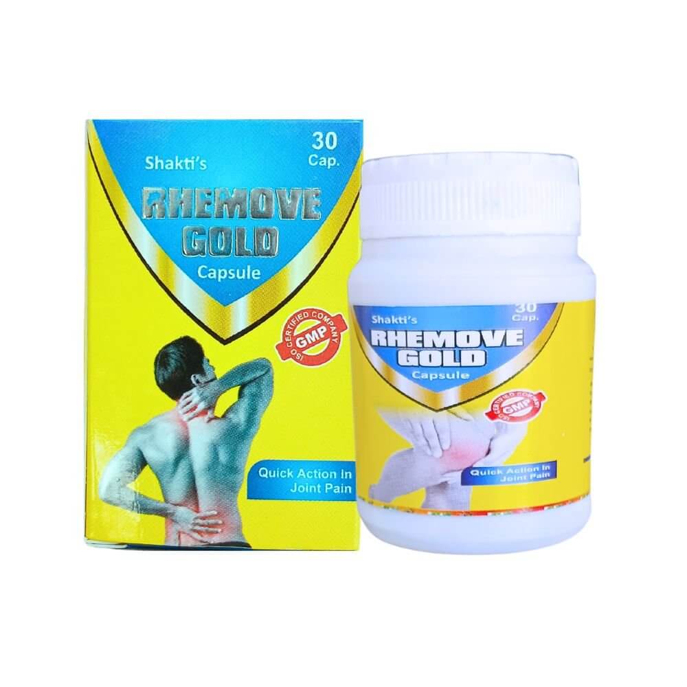 Ayurvedic Rhemove Gold Capsule for Pain Relief (Pack of 2 ) - HEALTH AIM PHARMACY