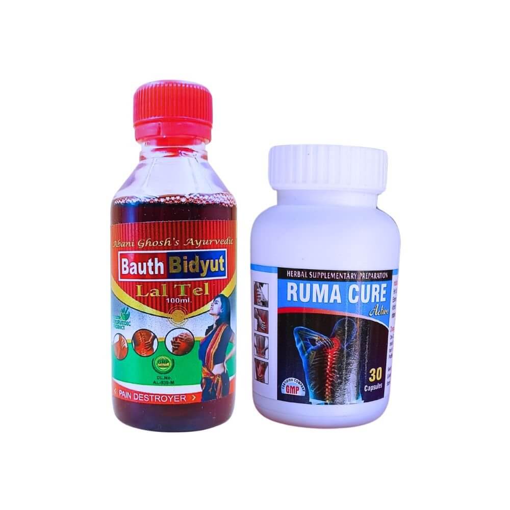 Ayurvedic Ruma Cure active capsule & Bauth Bidyut Lal Tel combo - HEALTH AIM PHARMACY