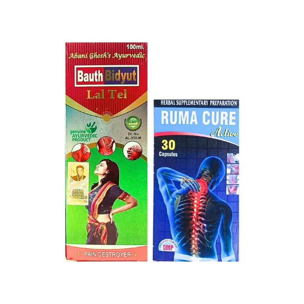 Ayurvedic Ruma Cure active capsule & Bauth Bidyut Lal Tel combo - HEALTH AIM PHARMACY
